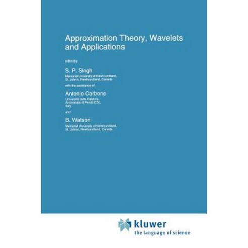Approximation Theory Wavelets and Applications Paperback, Springer