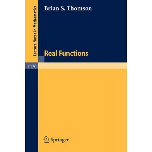 Real Functions Paperback, Springer