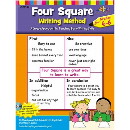 Four Square: Writing Method Grades 4-6 W/Enhanced CD: A Unique Approach to Teaching Basic Writing Skills Paperback, Lorenz Educational Press