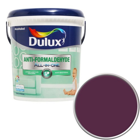 듀럭스 안티 포름알데히드 올인원 페인트 3L, Deep Aubergine