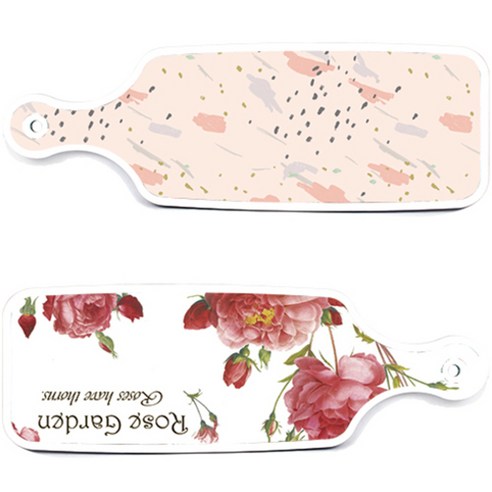 로엠디자인 서빙 도마 보드 2p Rose Garden 세트, Rose Garden, 패턴 자국, 1세트