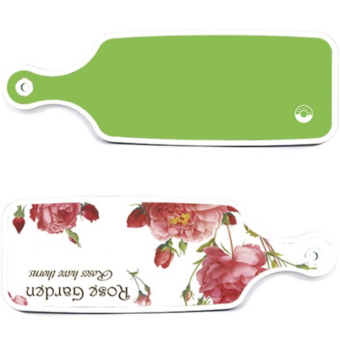 로엠디자인 서빙 도마 보드 2p Rose Garden 세트, Rose Garden, 라이트 그린, 1세트