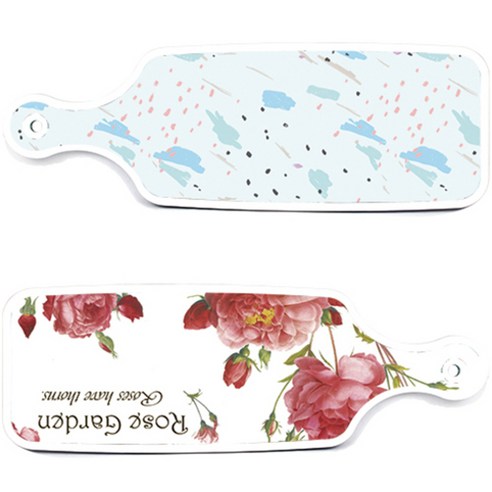 로엠디자인 서빙 도마 보드 2p Rose Garden 세트, Rose Garden, 자국 옥색, 1세트