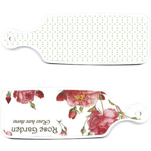 로엠디자인 서빙 도마 보드 2p Rose Garden 세트, Rose Garden, 심플 패턴, 1세트