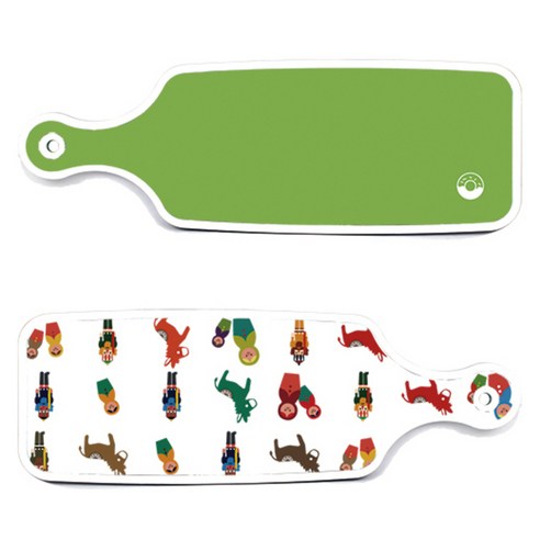 Loem 디자인 서빙 양면도마 마트로시카, 마트로시카, 라이트 그린, 1개