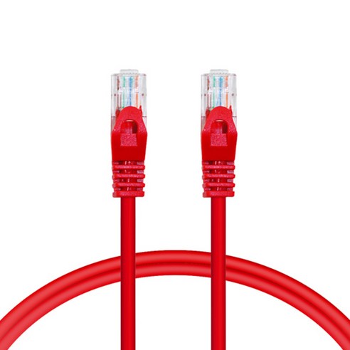 AVIVE 고급형 UTP 10m CAT5.E 랜선 케이블, RED, 1개