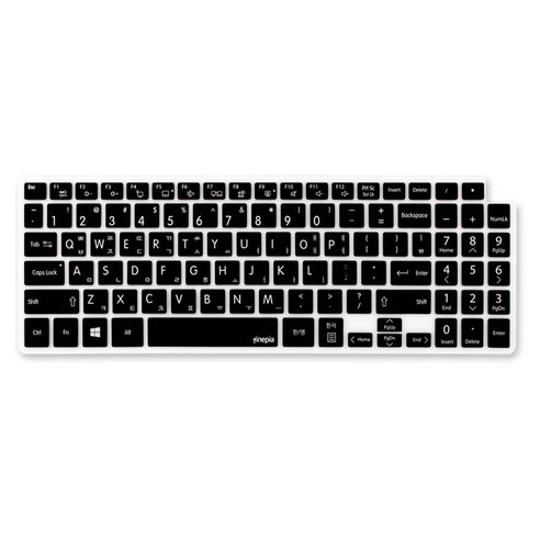 파인피아 LG 15Z980 15ZD980용 노트북 문자인쇄키스킨 LG17, 블랙, 1개