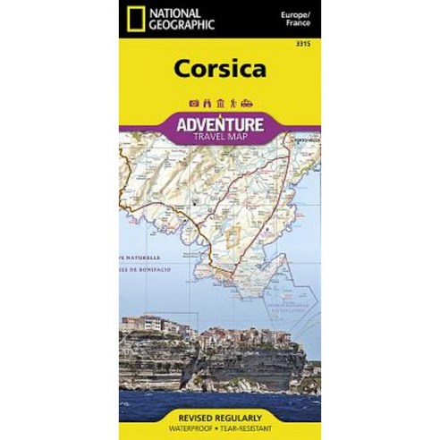 Corsica [France] Folded, National Geographic Maps