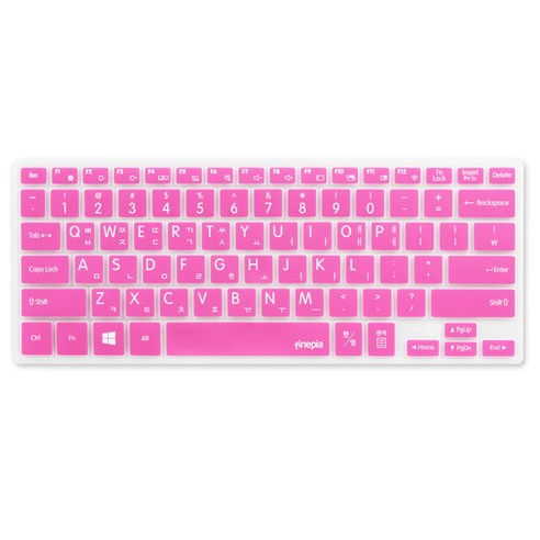 파인피아 삼성 노트북 아티브북M/NT110S1R/NT110S1Q 전용 문자인쇄키스킨 SS22, PINK, 1개