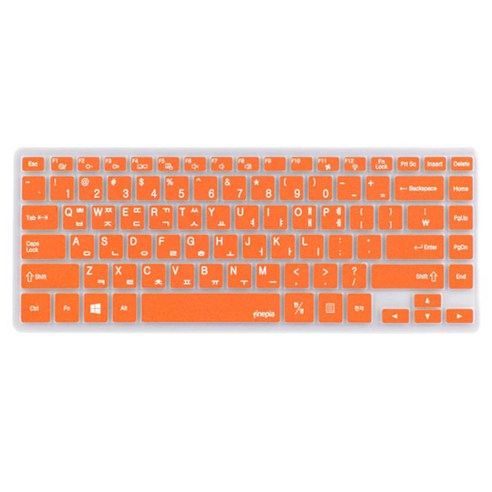 파인피아 삼성 노트북 NP700Z3A 전용 문자인쇄키스킨 SS06, ORANGE, 1개