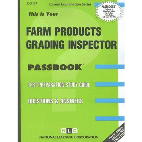 Farm Products Grading Inspector Paperback, National Learning Corp - 최저가 ...