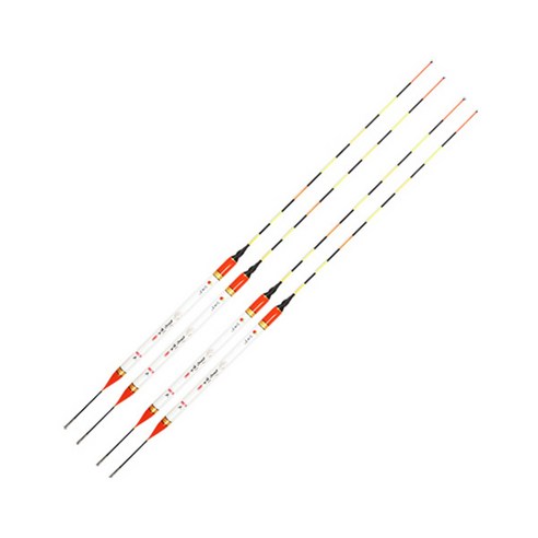 나루예 홍진 옥내림 전자 낚시찌 소 PL180, 혼합 색상, 4개입