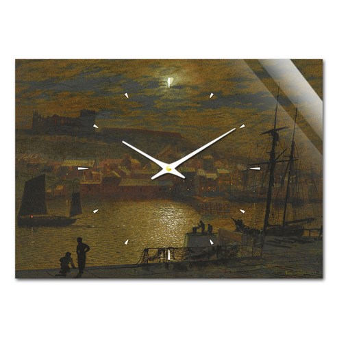 더윤 레티나 명화 벽시계 42 x 30 cm, 그림쇼 휘트비