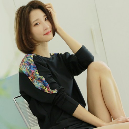 릿핏 여성용 가오리 래쉬가드 상의 LT0006