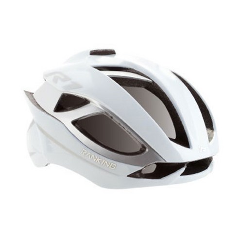 랭킹헬멧 R1 레이싱 헬멧, white + silver