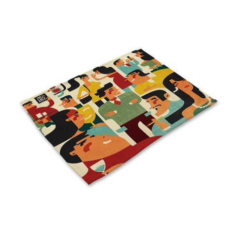 리빙팝 포스트모던 테이블매트, 01, 42 x 32 cm