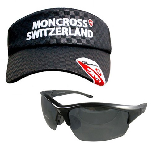 몽크로스 낚시모자 Black MC-101 + 신한광학 선글라스 SH7046, Black Smoke Silver Coating