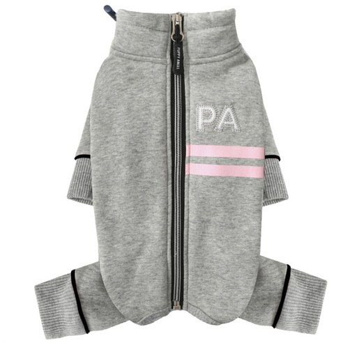 퍼피엔젤 Active Polar 반려견 오버롤 여아용 PA-OW362, 95 Gray