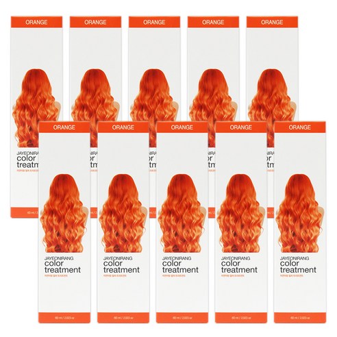 해든화장품 자연이랑 컬러 트리트먼트 60ml, 오렌지, 10개