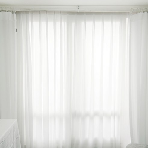 메종텍스타일 네추럴 챠르르 나비주름 속지커튼, 화이트