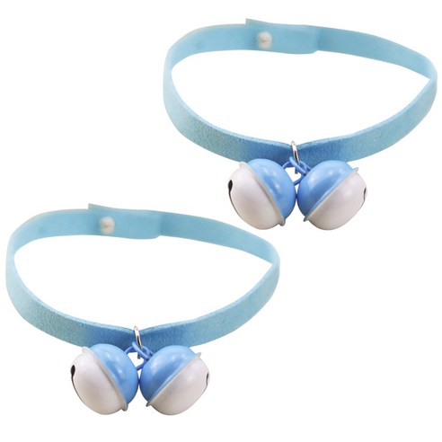 인터팝 반려동물 더블벨 목걸이 L, 08, 2개입