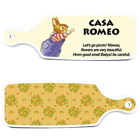 로엠디자인 서빙 도마 보드 2p 카사로메오 세트, 카사로메오, 오렌지넝쿨로즈, 1세트