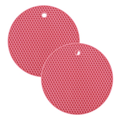 이코디 하이 콤보 냄비받침, 다크 핑크, 2개입