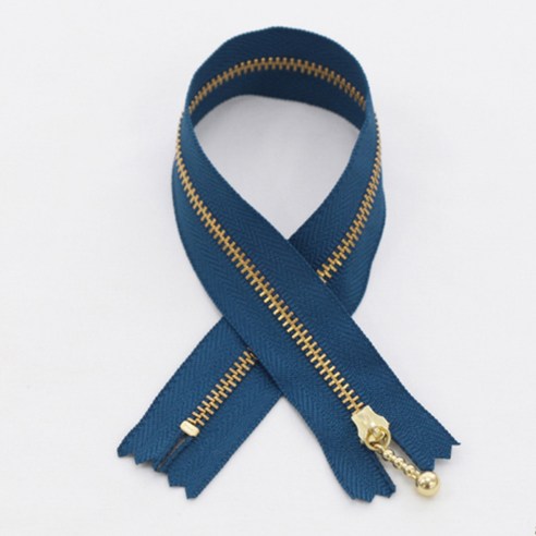 YKK 머스트 골드 지퍼 30cm, 딥블루, 3개입