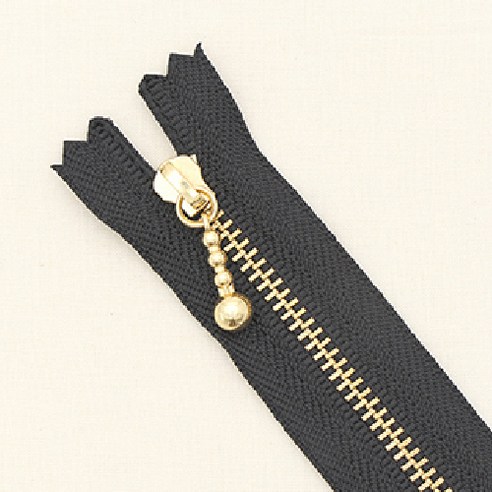 YKK 골드 지퍼 25cm, 블랙, 10개