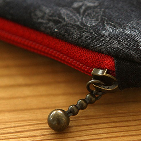 YKK 슬림 코일 지퍼 내추럴 20cm, 레드, 10개입