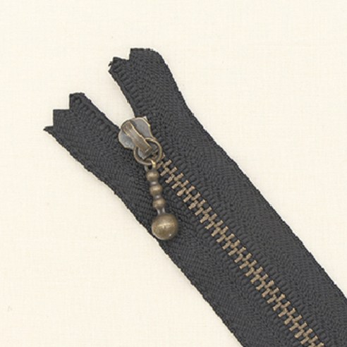 YKK 앤틱 지퍼 15cm, 블랙, 10개