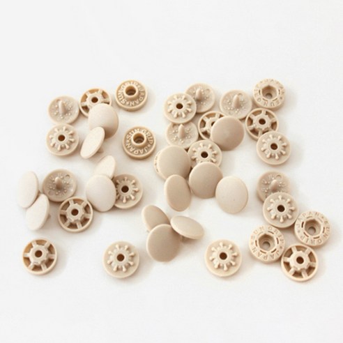 해피베어스 멀티 일제 T단추 세트 11.5 mm T3, 베이지, 2개