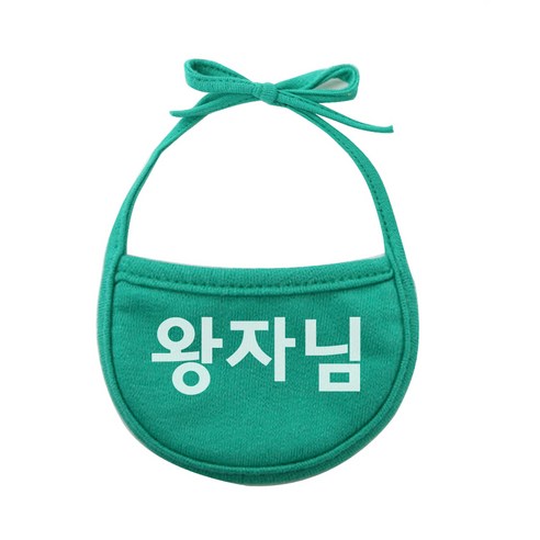 이츠독 강아지 턱받이 왕자님 L, 초록, 1개