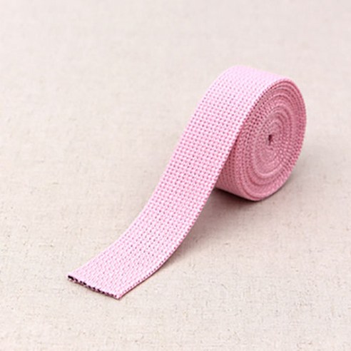 가방용 웨이빙 끈 30 mm, 핑크, 2개