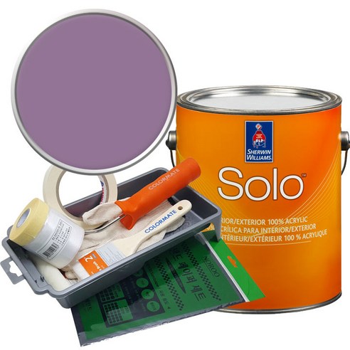 셔윈윌리암스 솔로 저광 페인트 1L세트, SW9069 Veri Berri