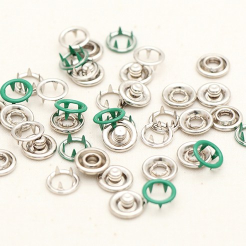 해피베어스 컬러 가시도트 단추 11mm, 그린, 3팩