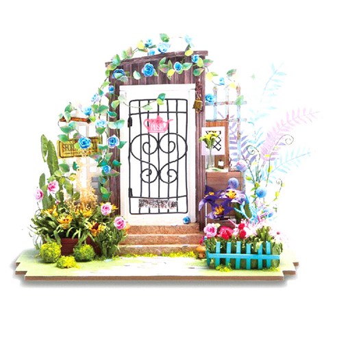 프라임위너스 DIY 미니어처 시그니처 하우스 키트 비밀정원, 혼합 색상, 1개