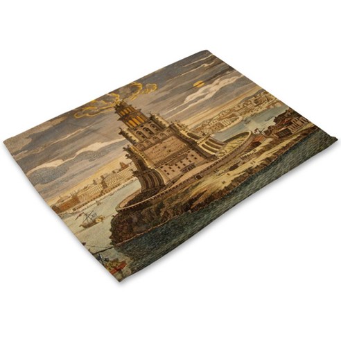 리빙팝 랜드마크 테이블매트, 20, 42 x 32 cm