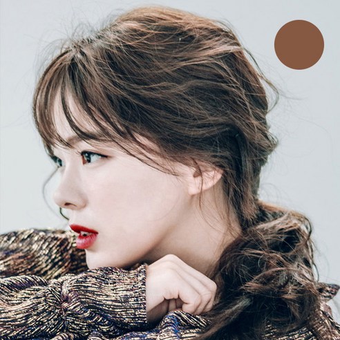 핑크에이지 수시뱅 슬림 미니 시스루뱅 테일 모스트사 앞머리 가발, MB1 밀크브라운, 1개