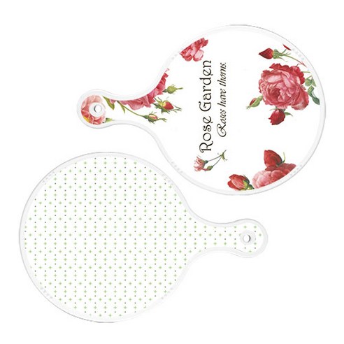 로엠디자인 서빙 도마 보드 2p RoseGarden원형 세트, RoseGarden원형, 심플패턴원형, 1세트