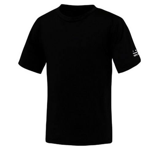 키스포 주니어용 드롭 티셔츠, 블랙
