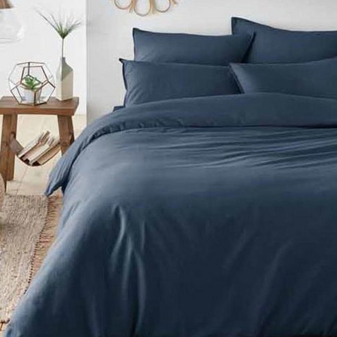 라흐두뜨 워싱면 심플 컬러 이불커버 F696790, denim