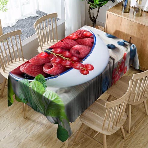 이코디 빅후르츠 프레쉬 테이블보, 라즈베리, 137 x 137 cm