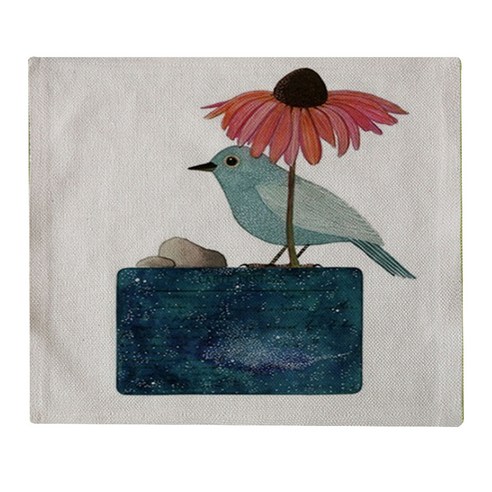 이코디 월버드 티지 테이블매트, 다크, 가로 45cm x 세로 32cm