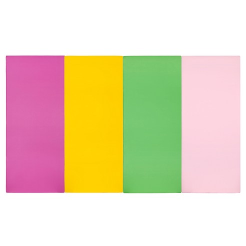 퍼니존 퍼니테라피 핫핑크비비드 시리즈 영유아 폴더매트, 핫핑크 + 옐로우 + 그린 + 베이비 핑크