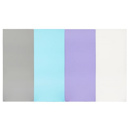 퍼니존 퍼니테라피 그레이비비드 시리즈 영유아 폴더매트, 그레이 + 스카이블루 + 바이올렛 + 화이트