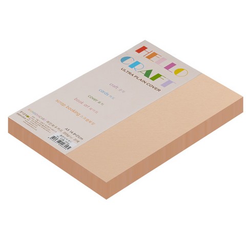 종이문화 친환경색지 레인보우카드 No.26 피치, A5, 90매