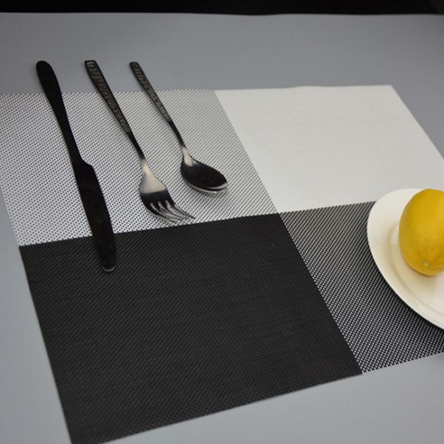 블럭마트 주방 모던 식탁매트 5p, 랜덤 발송, 30 x 45 cm