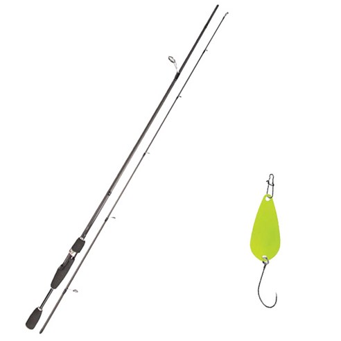 YGF 블루포스 스타젠 루어낚싯대 S63L + 다미끼크라프트 메탈지그 앤 피카 스푼 A 3.5g, 016 CHARTREUSE
