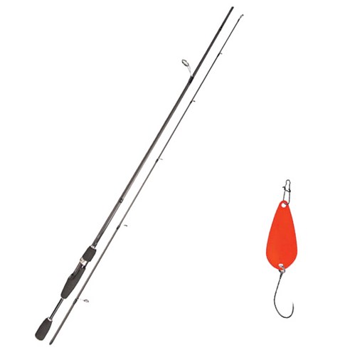 YGF 블루포스 스타젠 루어낚싯대 S63L + 다미끼크라프트 메탈지그 앤 피카 스푼 A 3.5g, 017 CAL ORANGE